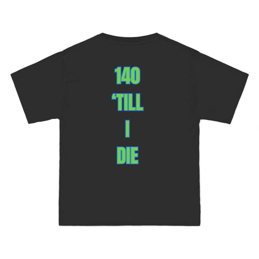 WubMeOut Glitch Sound Wave Oversized Tee – 140 Till I Die