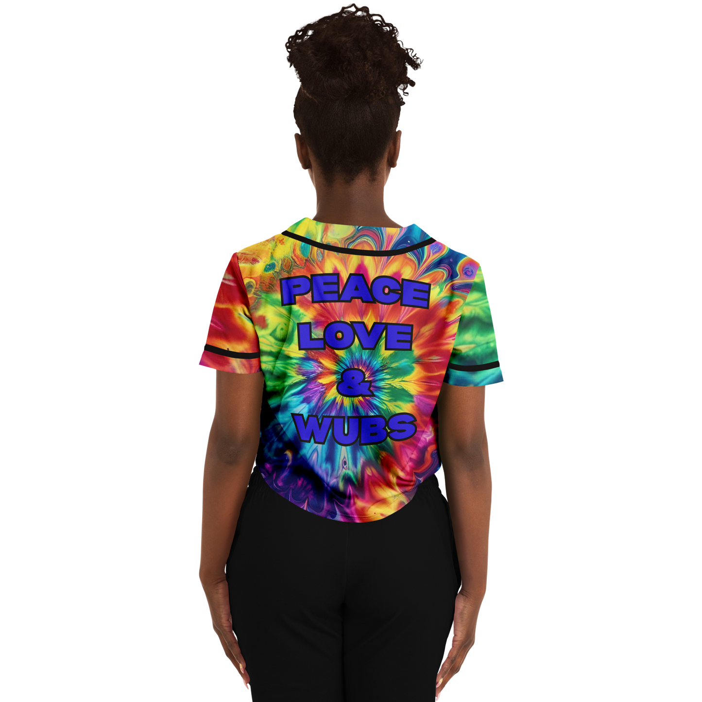 Peace Love & Wubs Tie-Dye Crop Jersey