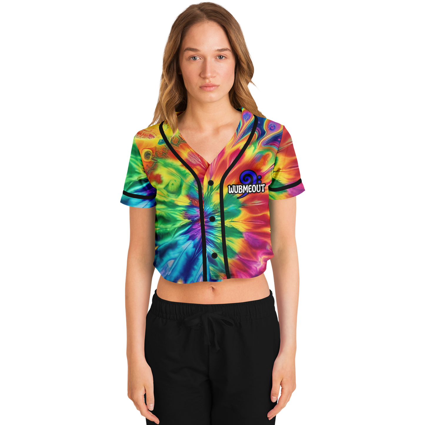 Peace Love & Wubs Tie-Dye Crop Jersey