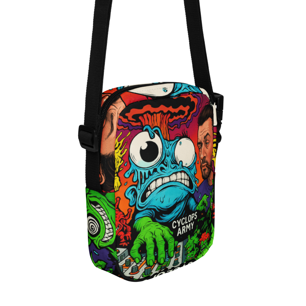 CYCLOPS LOVE Crossbody Bag – Subtronics-Inspired Trippy Drip