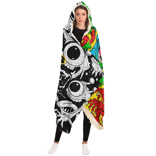 Cyclops Army Split Sherpa Blanket – Color x Monochrome