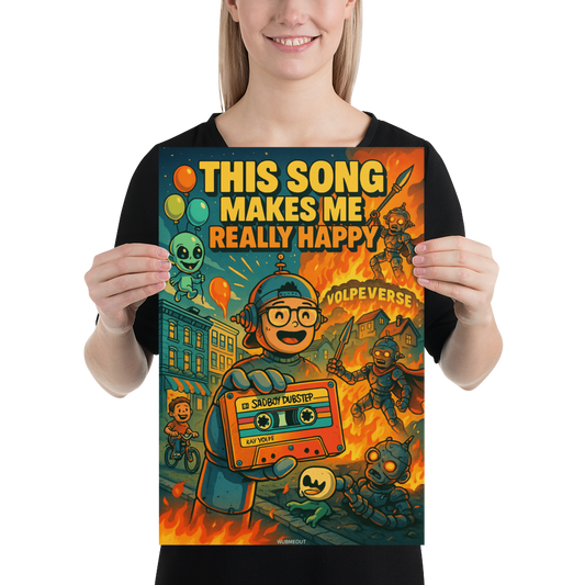 VOLPEVERSE: 12x18 Sadboy Dubstep Print