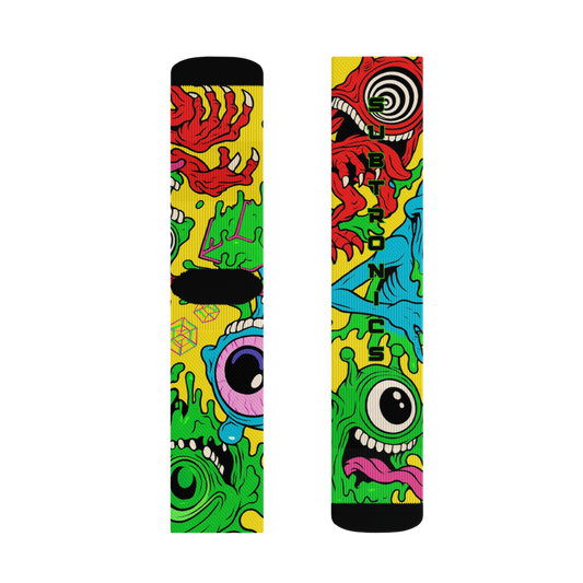 Cyclops Split Subtronics Inspired Crew Socks