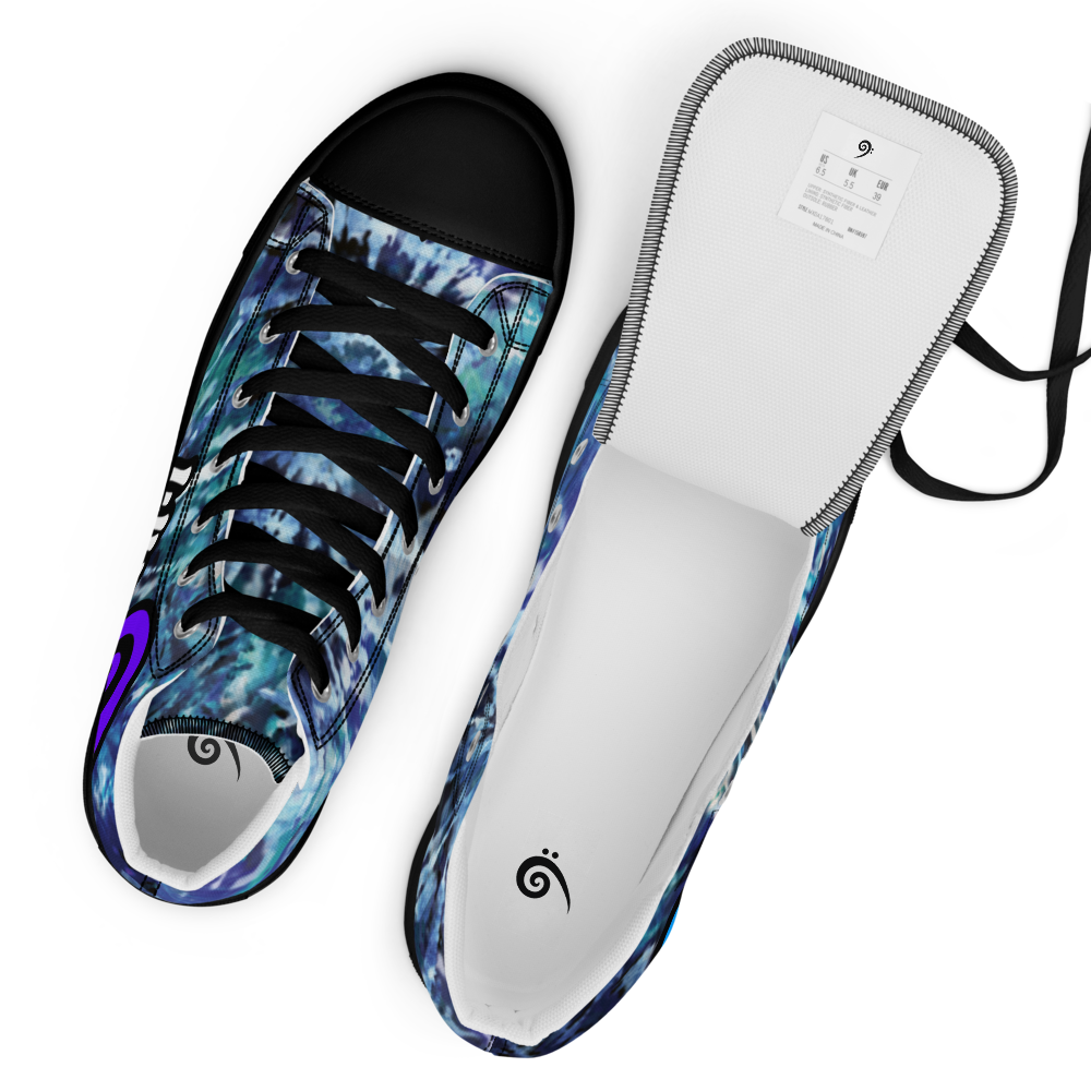 WUBMEOUT Signature Tye-Dye Women’s High-Tops – Whiteout Edition