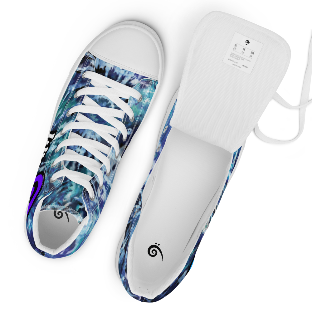 WUBMEOUT Signature Tye-Dye Women’s High-Tops – Whiteout Edition