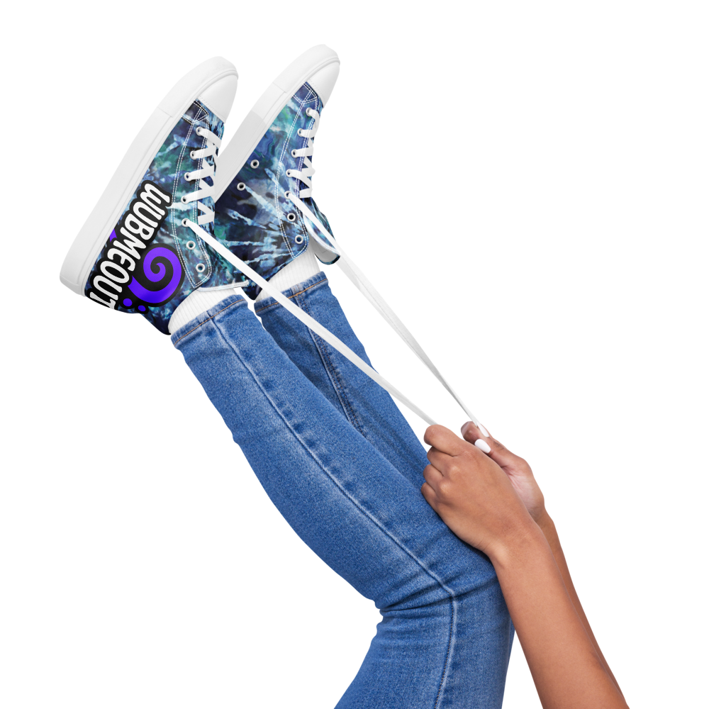 WUBMEOUT Signature Tye-Dye Women’s High-Tops – Whiteout Edition