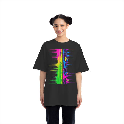 WubMeOut Glitch Sound Wave Oversized Tee – 140 Till I Die