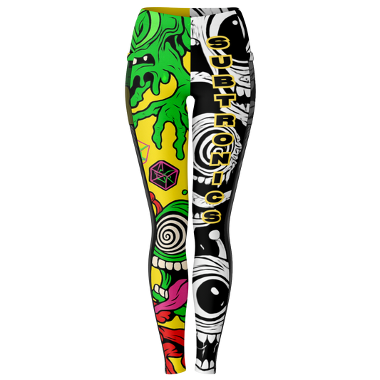 Cyclops Army x Subtronics Split Mesh Pocket Leggings – Color x Monochrome