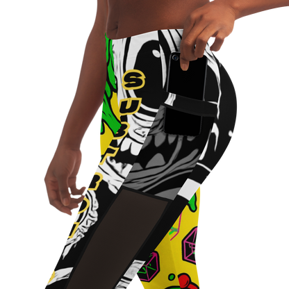 Cyclops Army x Subtronics Split Mesh Pocket Leggings – Color x Monochrome