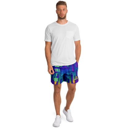 WubMeOut Drip Print Athletic Shorts – 140 Till I Die