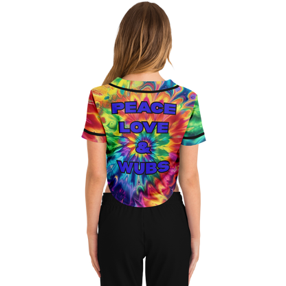Peace Love & Wubs Tie-Dye Crop Jersey