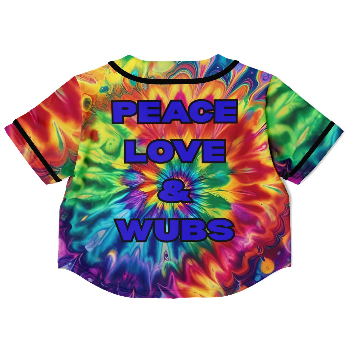 Peace Love & Wubs Tie-Dye Crop Jersey
