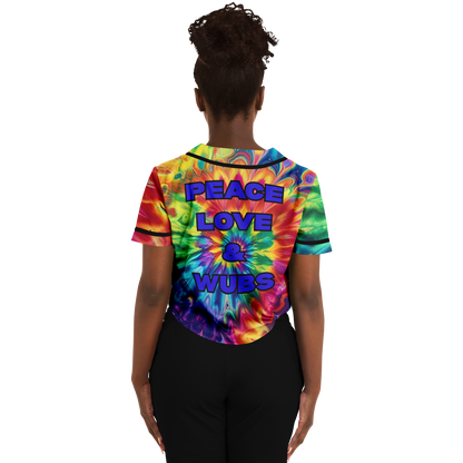 Peace Love & Wubs Tie-Dye Crop Jersey