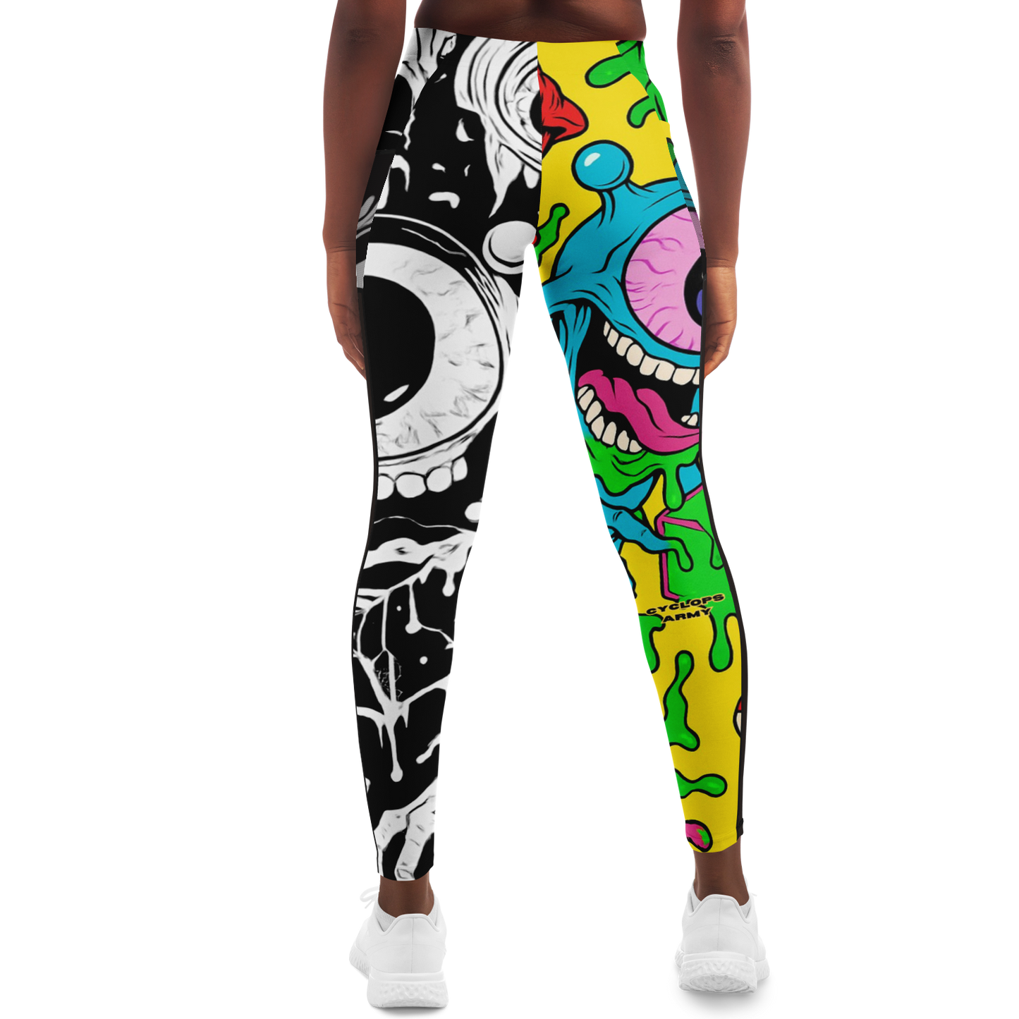 Cyclops Army x Subtronics Split Mesh Pocket Leggings – Color x Monochrome