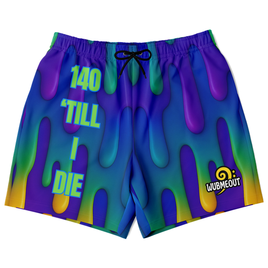 WubMeOut Drip Print Athletic Shorts – 140 Till I Die