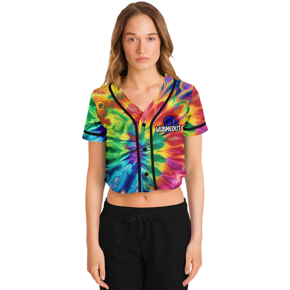 Peace Love & Wubs Tie-Dye Crop Jersey