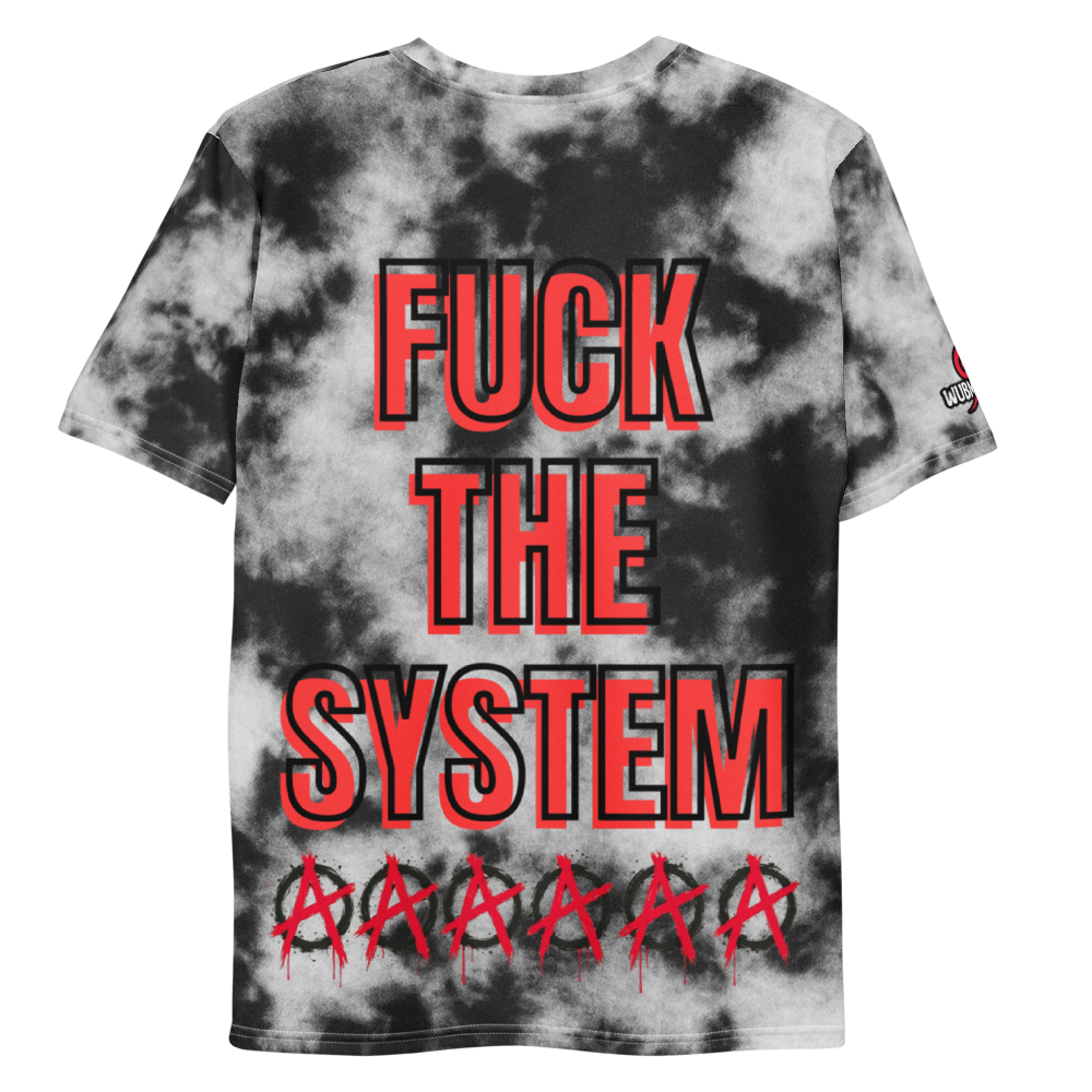 F*** The System Black/White Tie-Dye Crewneck