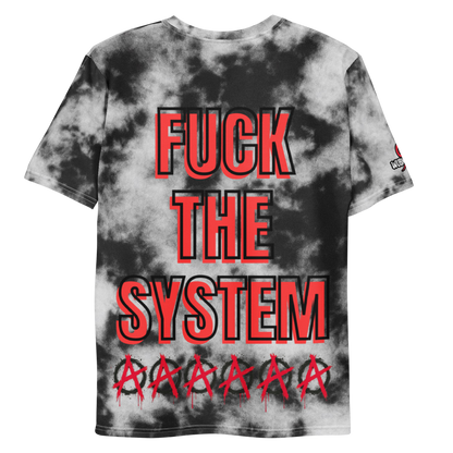 F*** The System Black/White Tie-Dye Crewneck