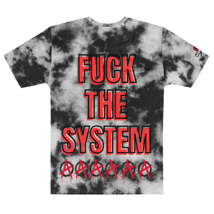 F*** The System Black/White Tie-Dye Crewneck
