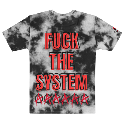 F*** The System Black/White Tie-Dye Crewneck