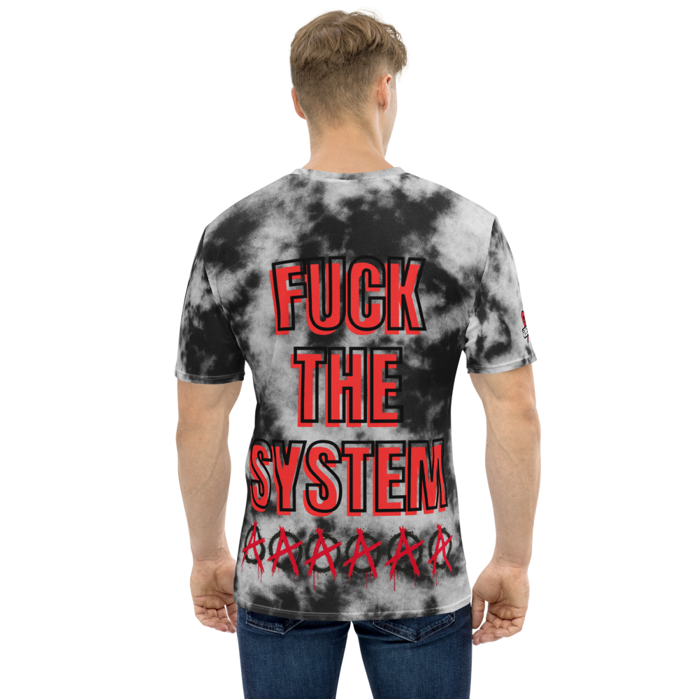 F*** The System Black/White Tie-Dye Crewneck