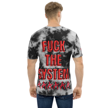F*** The System Black/White Tie-Dye Crewneck