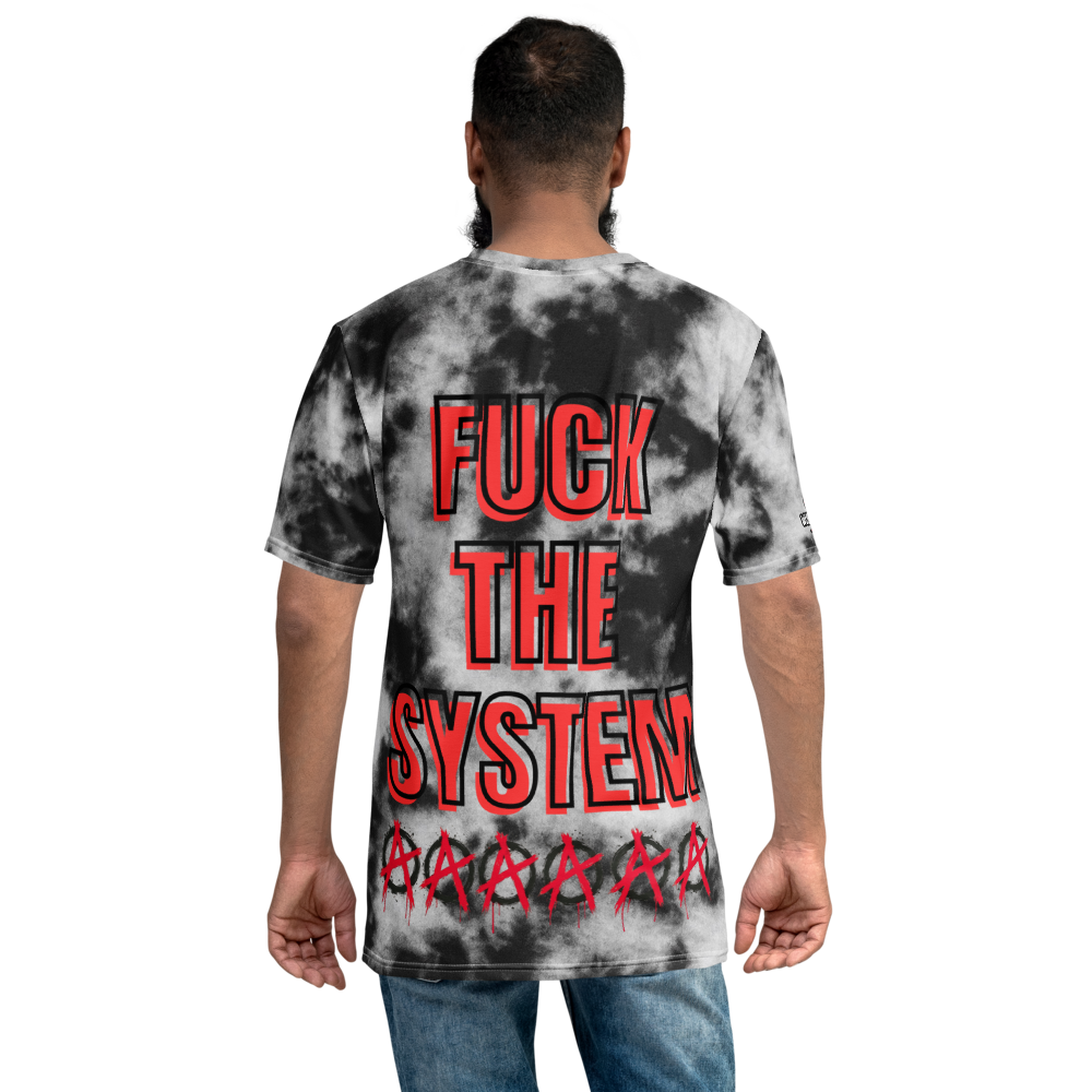 F*** The System Black/White Tie-Dye Crewneck