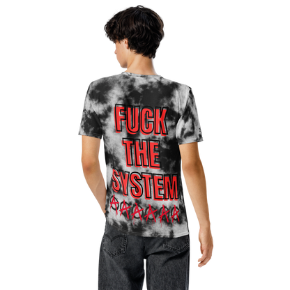 F*** The System Black/White Tie-Dye Crewneck