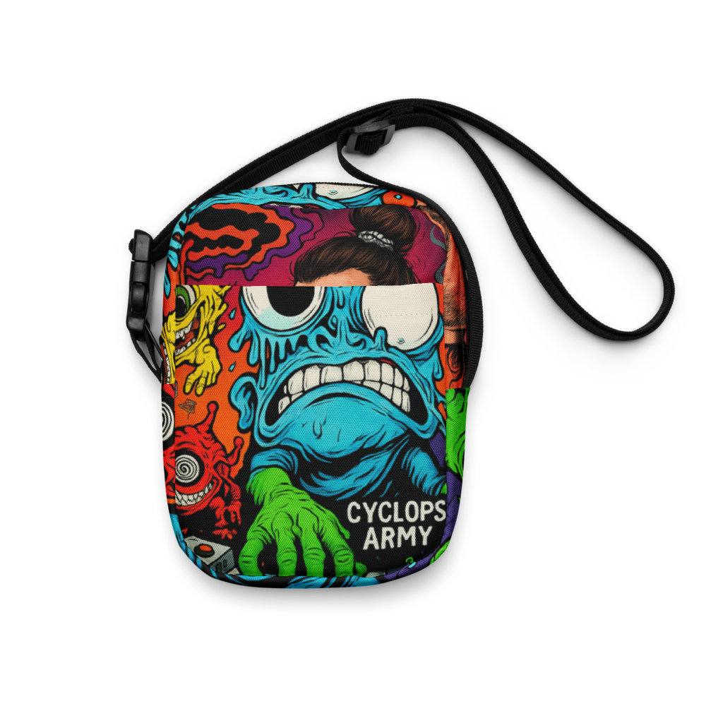 CYCLOPS LOVE Crossbody Bag – Subtronics-Inspired Trippy Drip