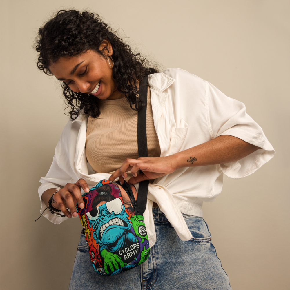 CYCLOPS LOVE Crossbody Bag – Subtronics-Inspired Trippy Drip