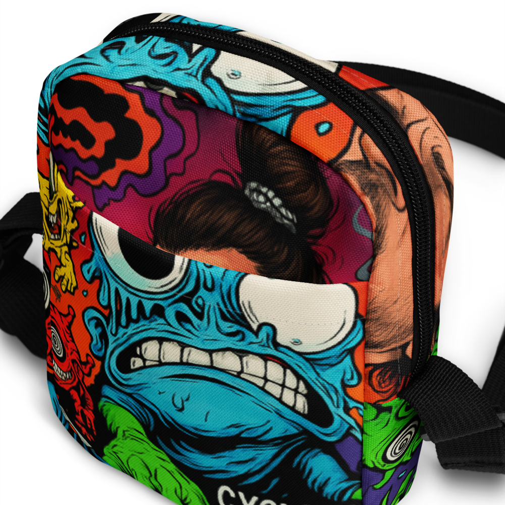 CYCLOPS LOVE Crossbody Bag – Subtronics-Inspired Trippy Drip