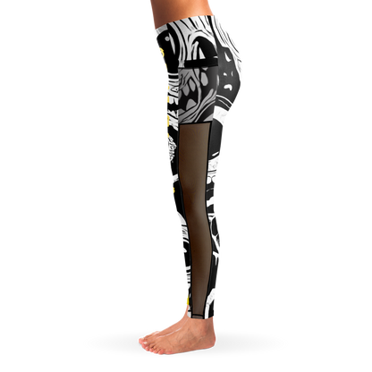 Cyclops Army x Subtronics Split Mesh Pocket Leggings – Color x Monochrome