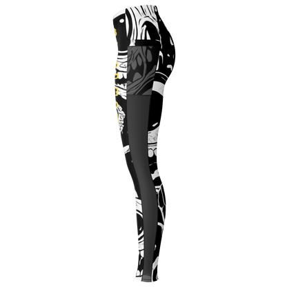 Cyclops Army x Subtronics Split Mesh Pocket Leggings – Color x Monochrome
