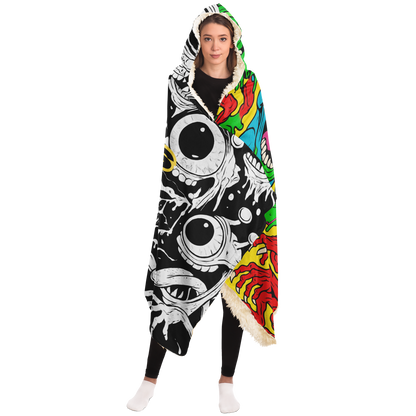 Cyclops Army Split Sherpa Blanket – Color x Monochrome