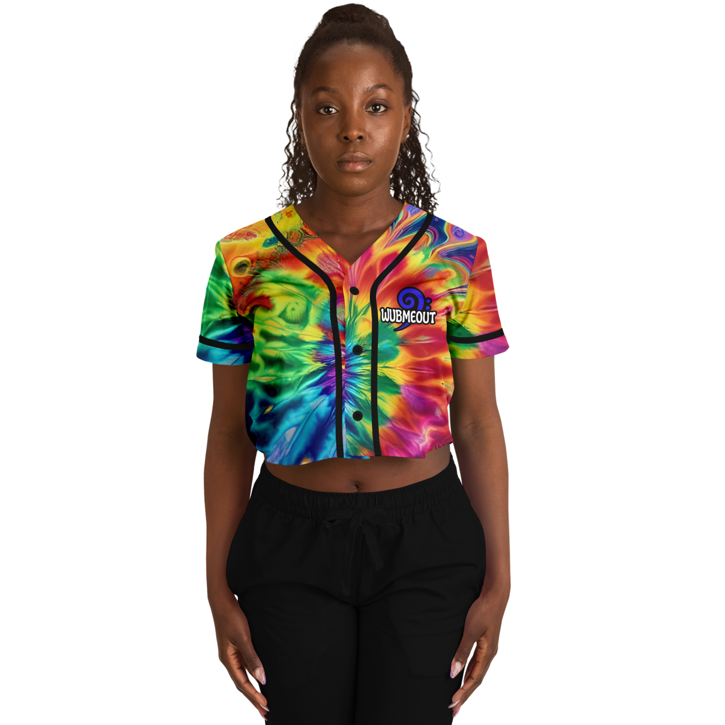 Peace Love & Wubs Tie-Dye Crop Jersey