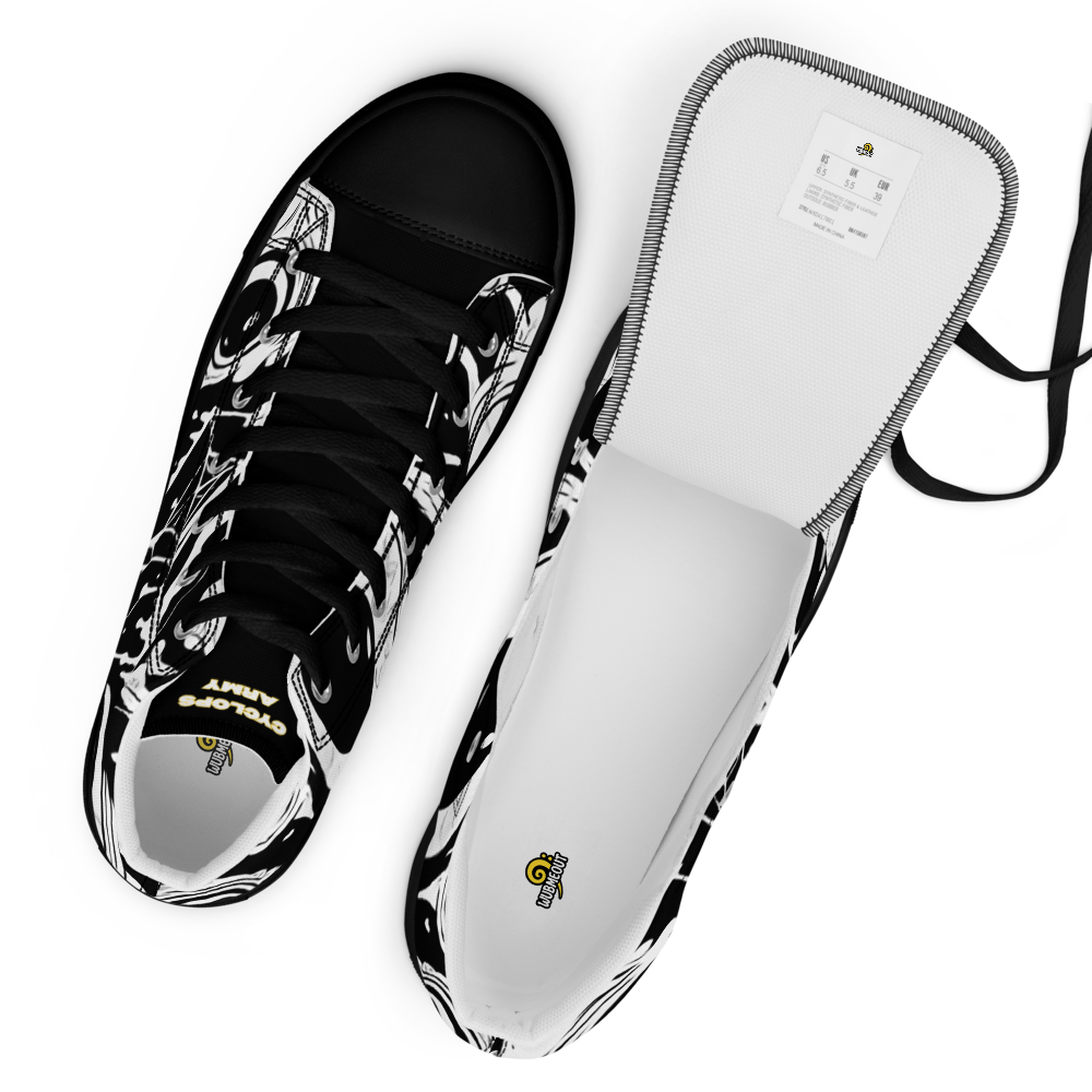 Cyclops Army x Subtronics Monochrome High Tops