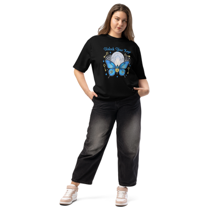 Unlock Your Keys Oversized Heavyweight Tee