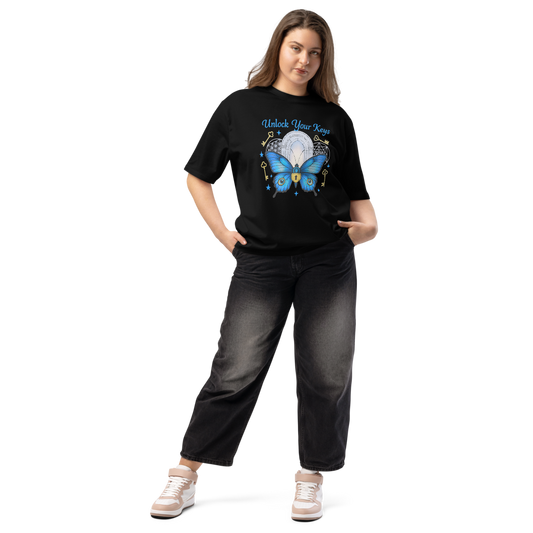 Unlock Your Keys Oversized Heavyweight Tee