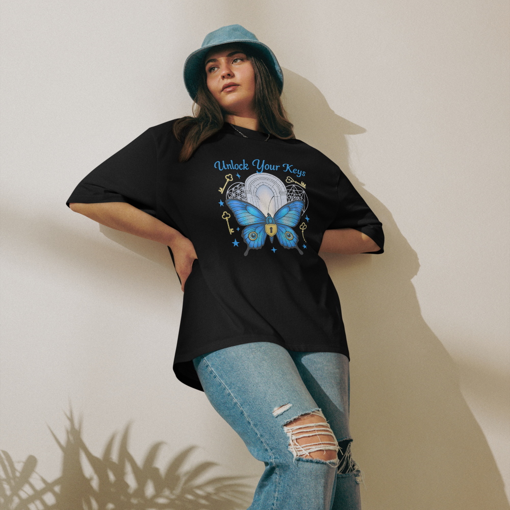 Unlock Your Keys Oversized Heavyweight Tee