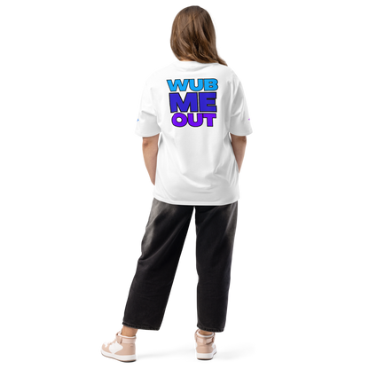 WUB ME OUT: Frequency Flow Oversized Tee (White)