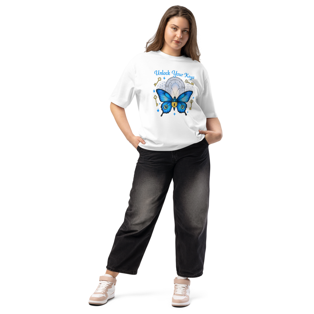 Unlock Your Keys Oversized Heavyweight Tee