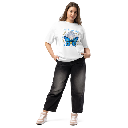 Unlock Your Keys Oversized Heavyweight Tee