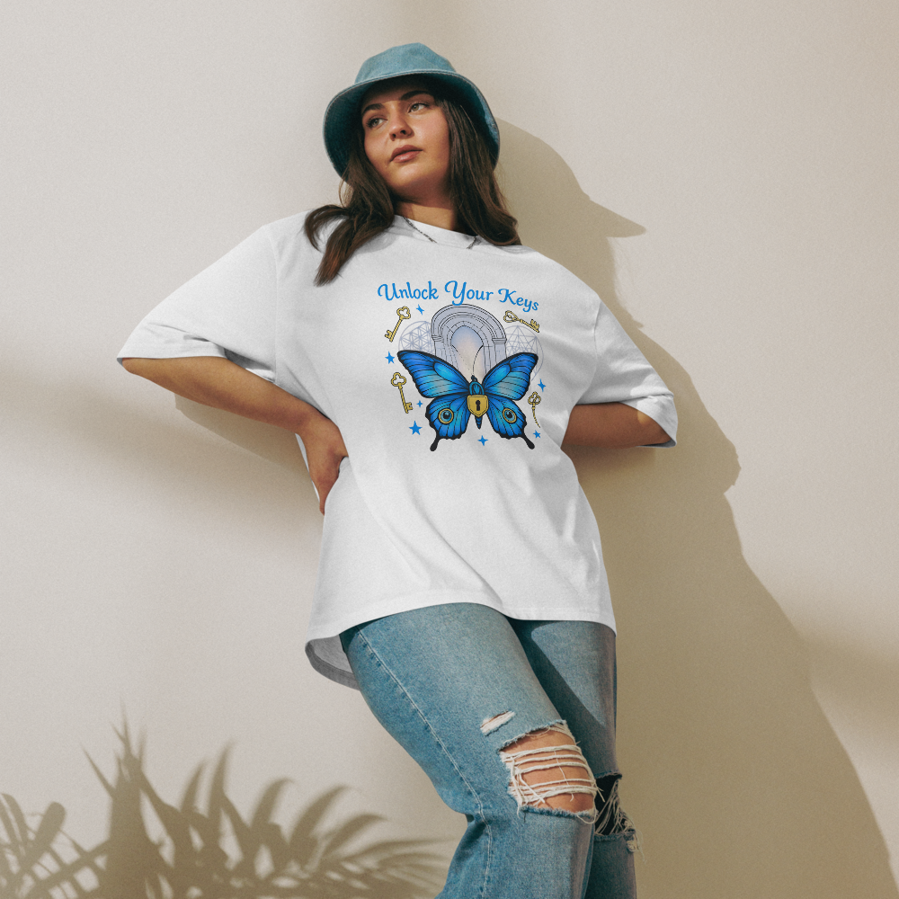 Unlock Your Keys Oversized Heavyweight Tee