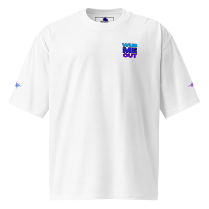 WUB ME OUT: Frequency Flow Oversized Tee (White)