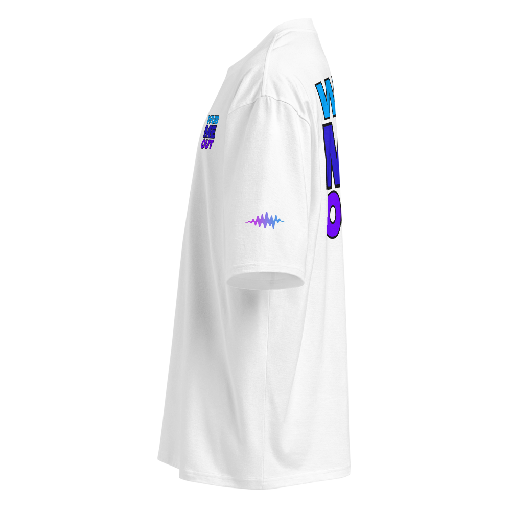 WUB ME OUT: Frequency Flow Oversized Tee (White)