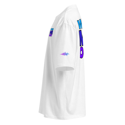 WUB ME OUT: Frequency Flow Oversized Tee (White)