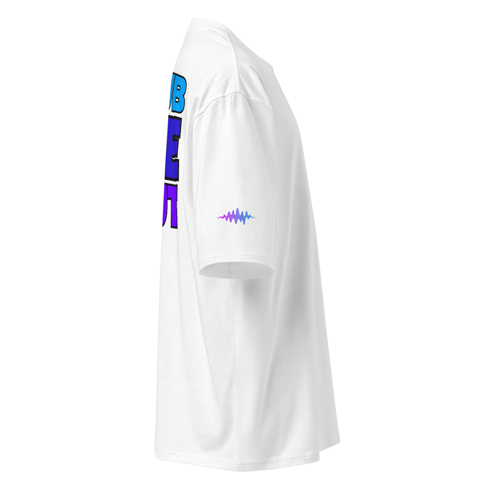 WUB ME OUT: Frequency Flow Oversized Tee (White)