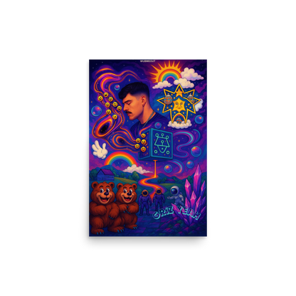 "Griz Yeah" – GRiZ Psychedelic Dreamscape Poster (12x18)