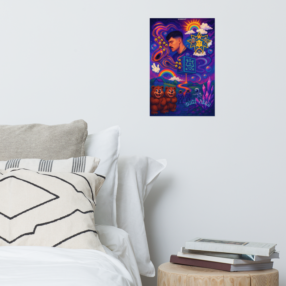 "Griz Yeah" – GRiZ Psychedelic Dreamscape Poster (12x18)