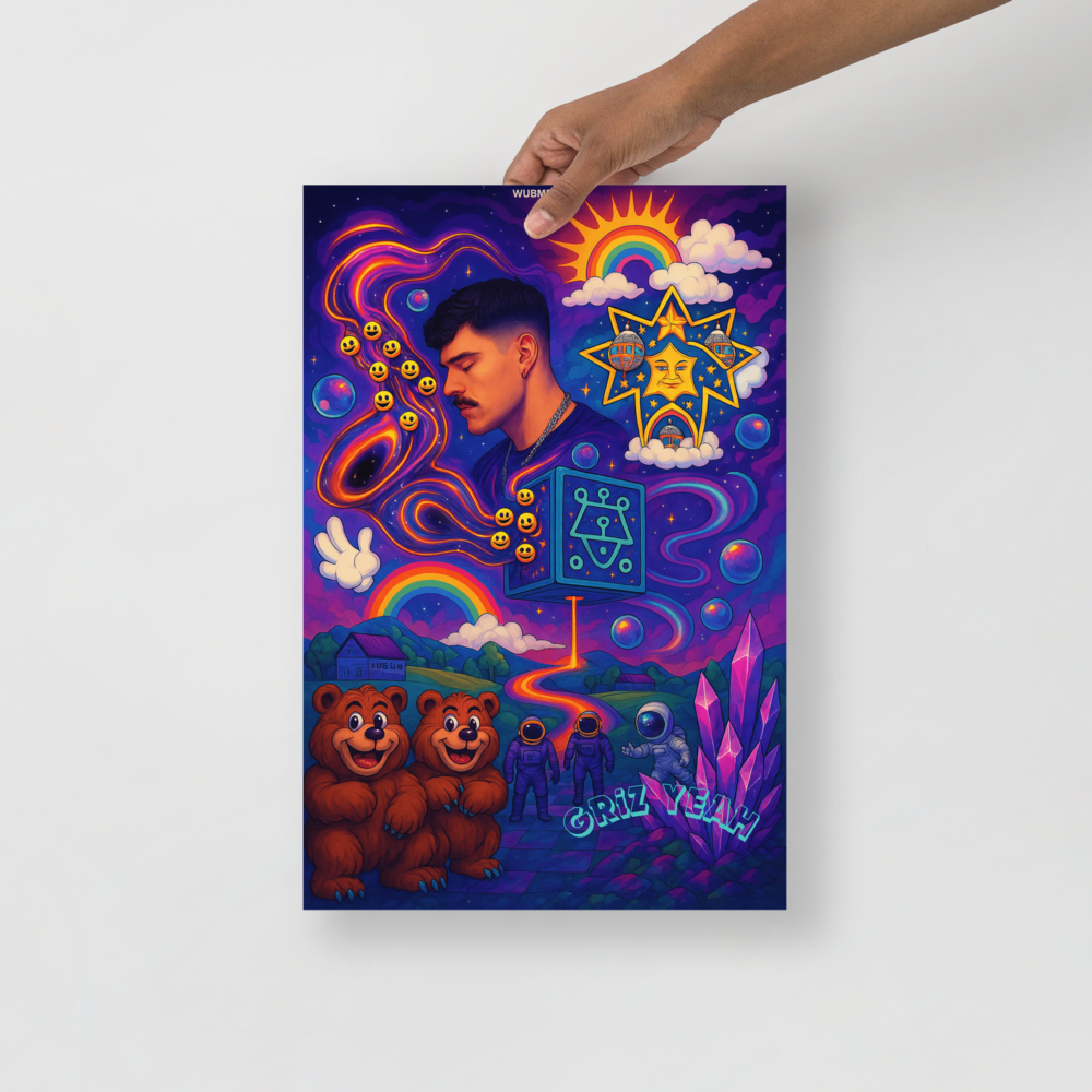 "Griz Yeah" – GRiZ Psychedelic Dreamscape Poster (12x18)